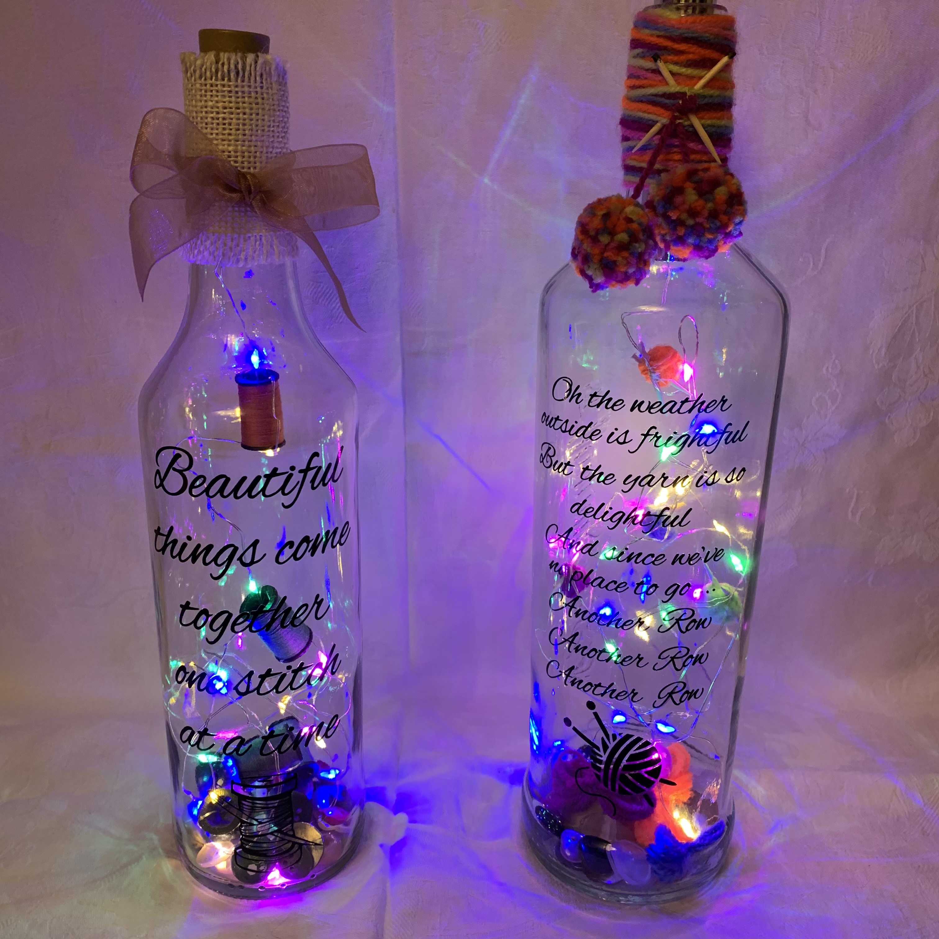 Bottle Knitting and Sewing A £8 each