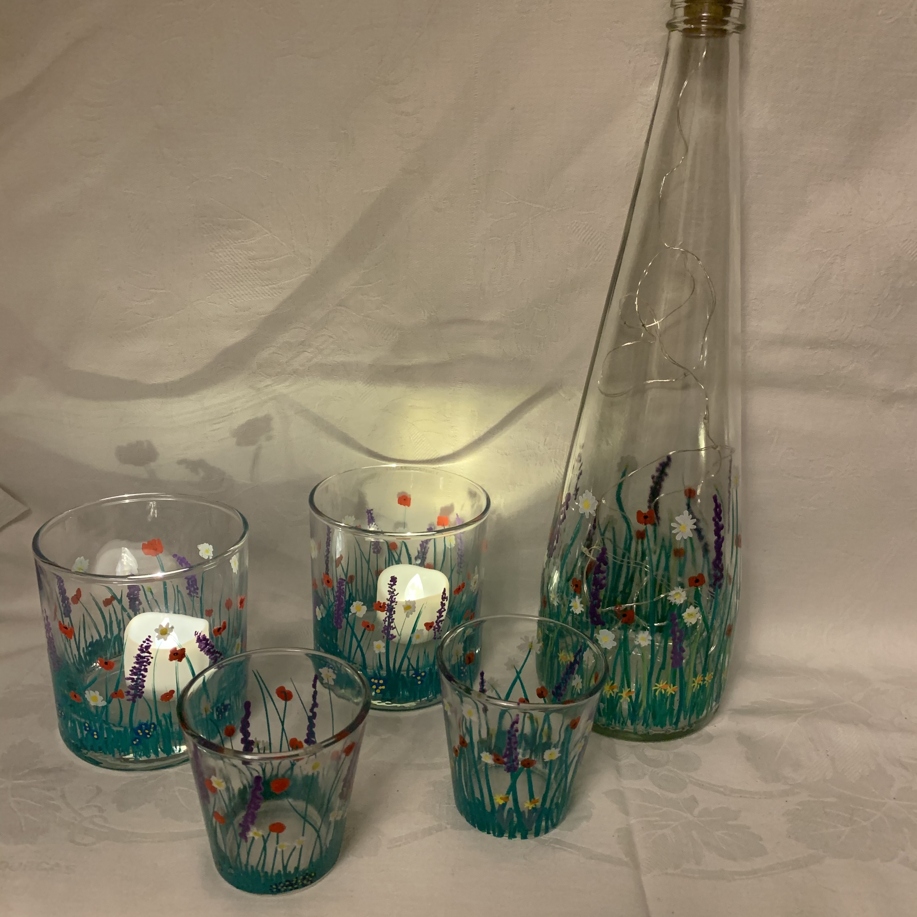 Hand Painted Wildflowers