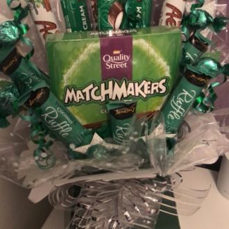 Bouquet Green Silver Mint Chocolate £16