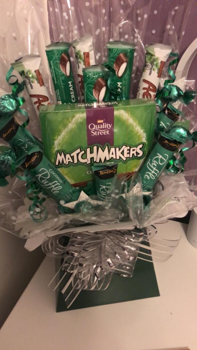 Bouquet Green Silver Mint Chocolate £16 Bouquet Green Silver Mint Chocolate £16