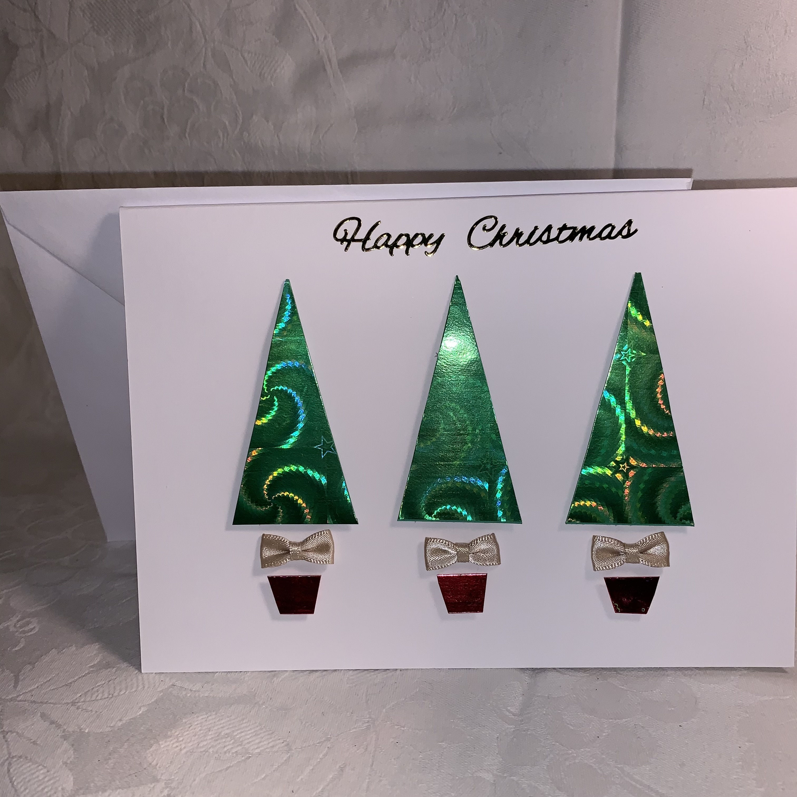 Christmas Card 3 Trees & Bows