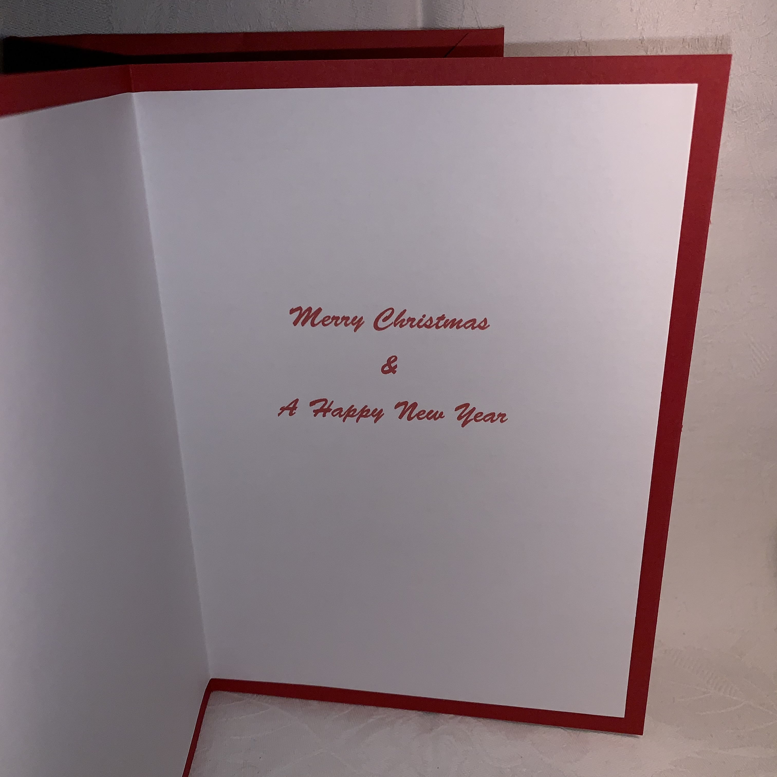 Cards Christmas 7×5 Red Gold Jewelled Bauble B Cards Christmas 7×5 Red Gold Jewelled Bauble B