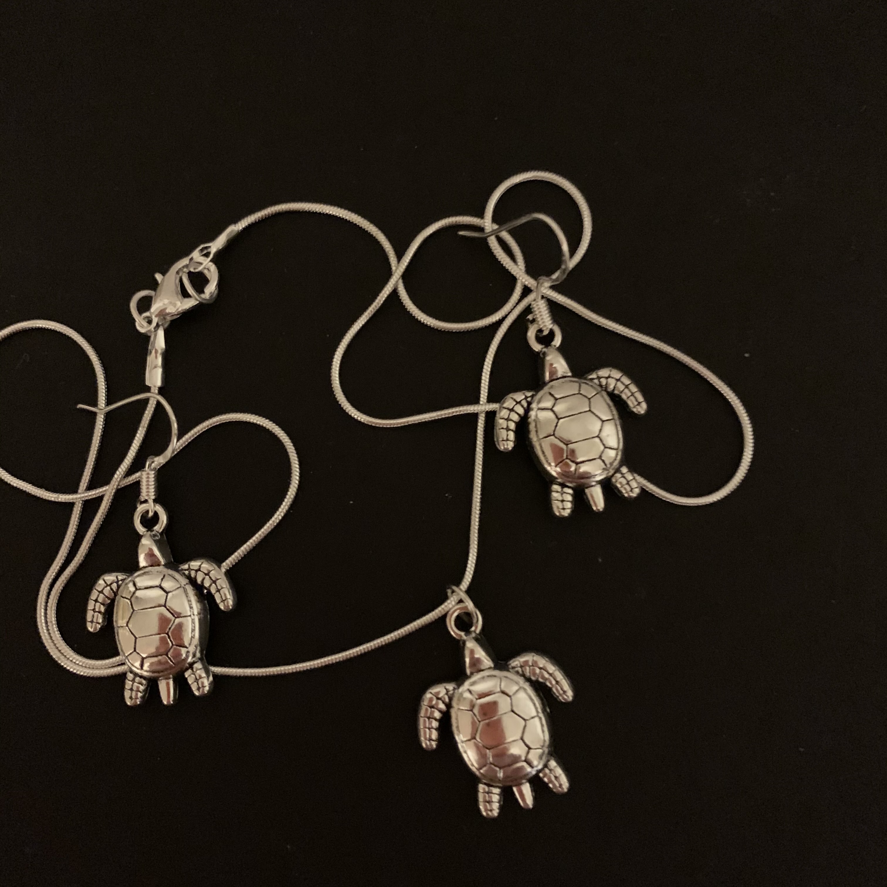 Jewellery Tortoise Turtle Sml Set £5.50