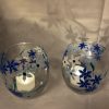 Tealight Blue Flowers £3 each £5 Pair Tealight Blue Flowers £3 each £5 Pair