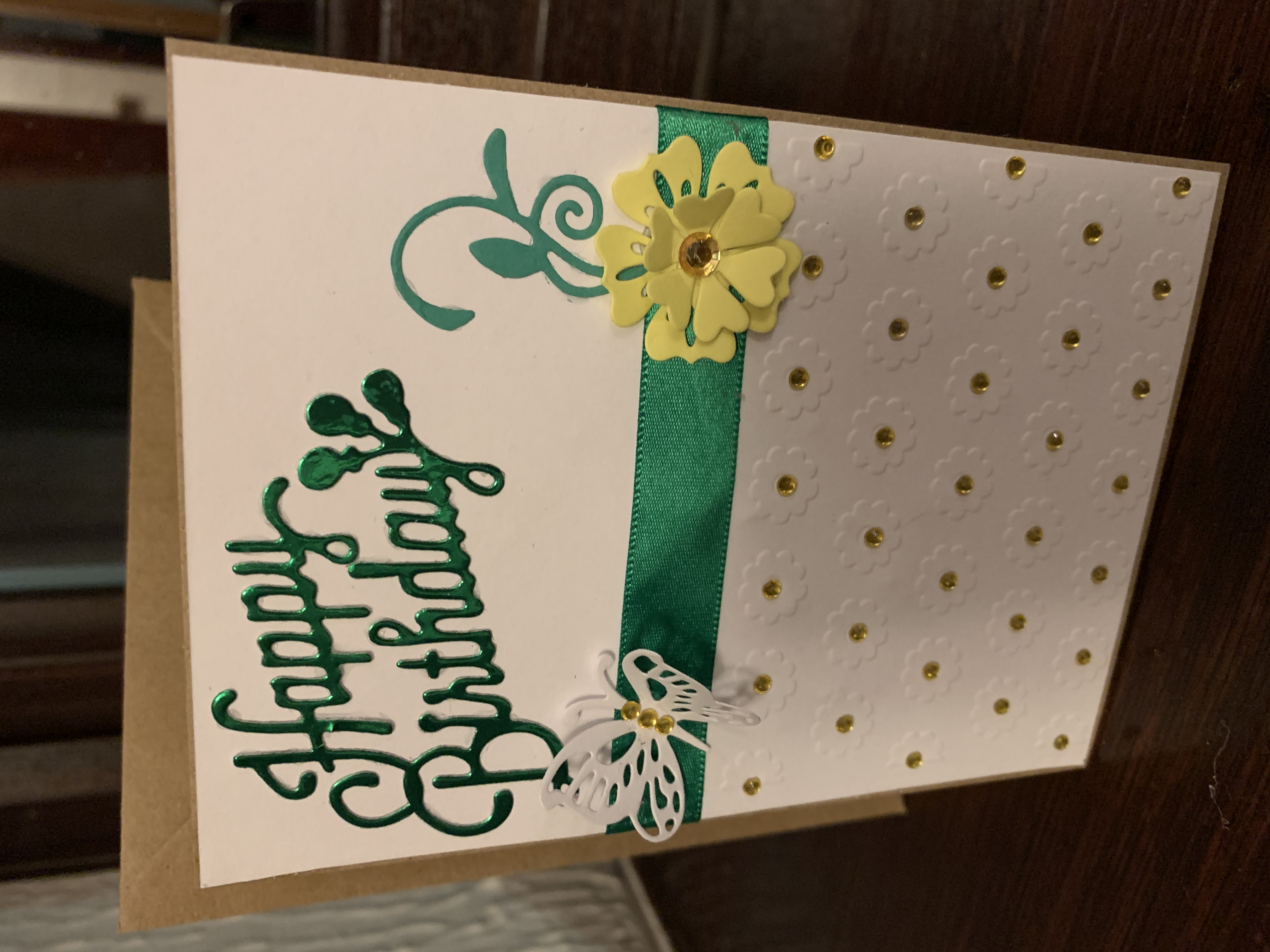 Birthday Card Daisies and Butterfly Birthday Card Daisies and Butterfly