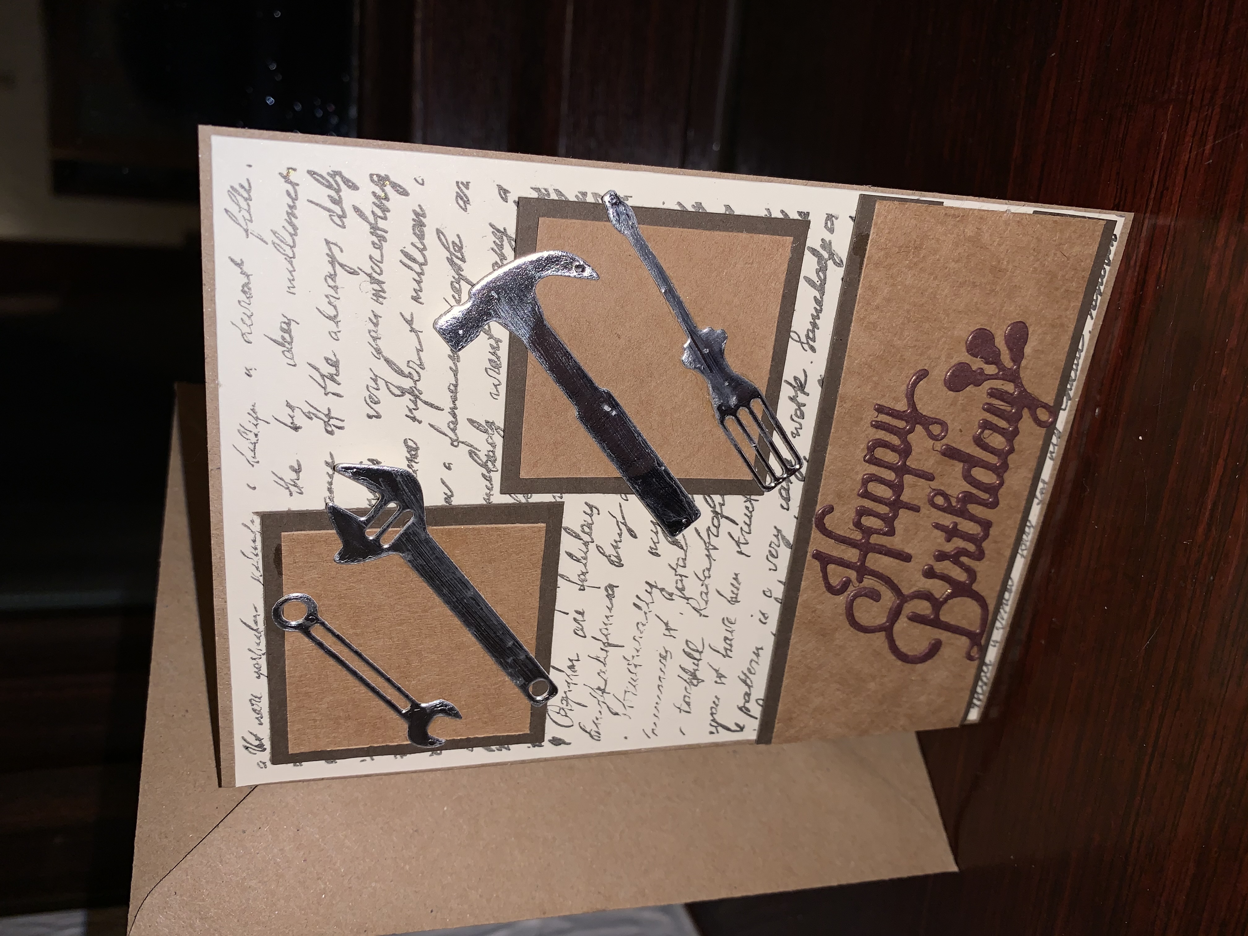 Birthday Card Tools Silver 1 Birthday Card Tools Silver 1