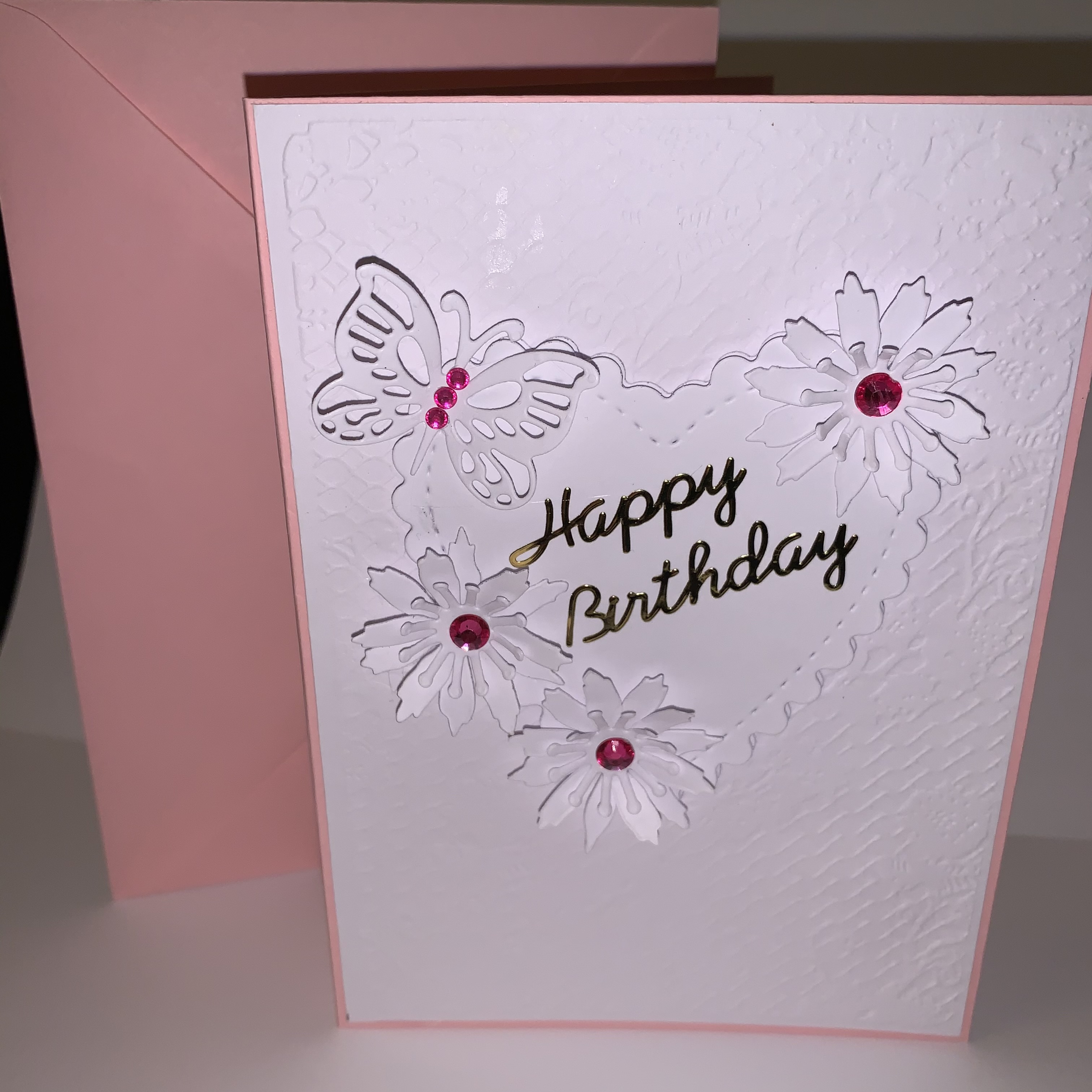 Cards Birthday Flowers and Butterfly