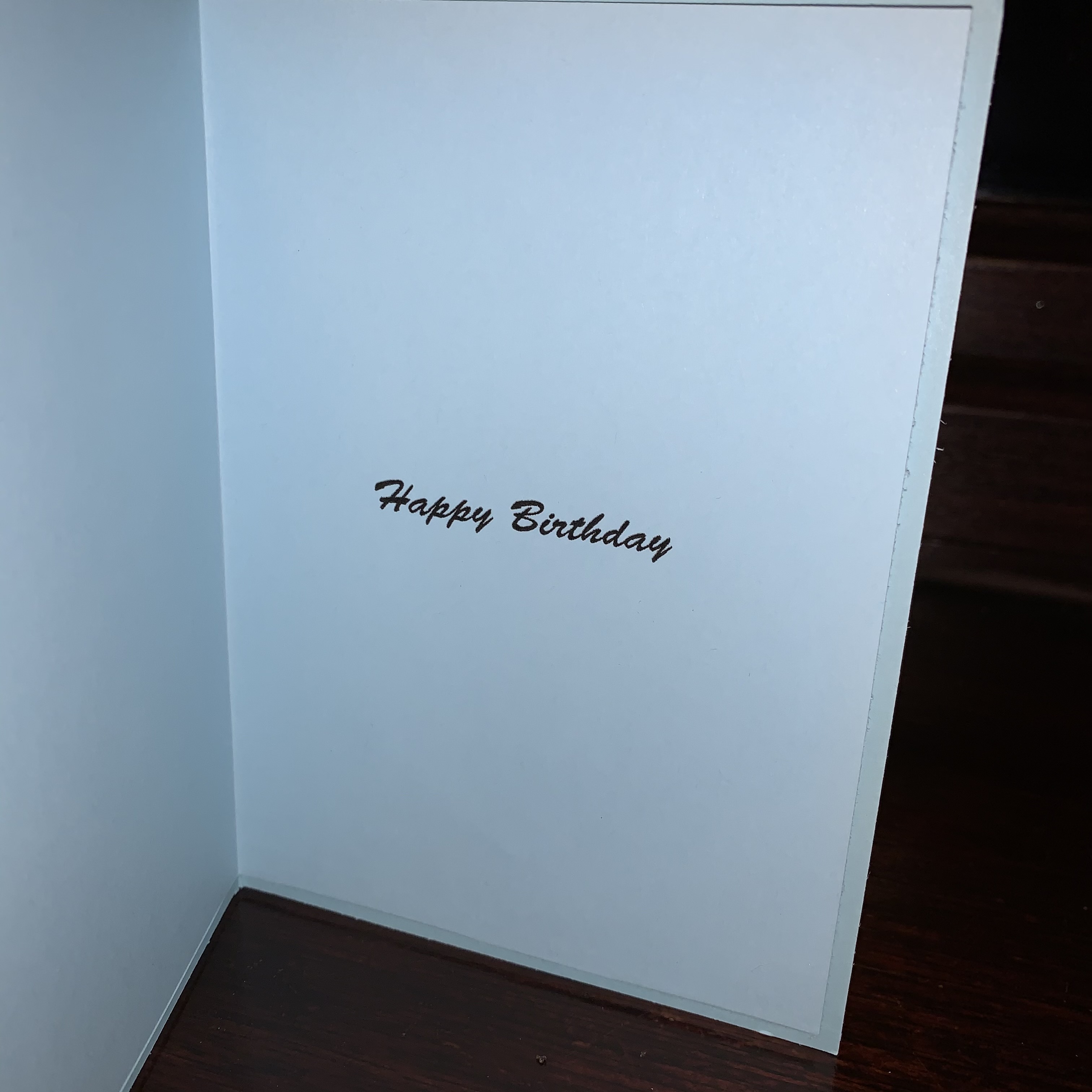 Happy Birthday Blue Shoe 6×4 Insert Happy Birthday Blue Shoe 6×4 Insert