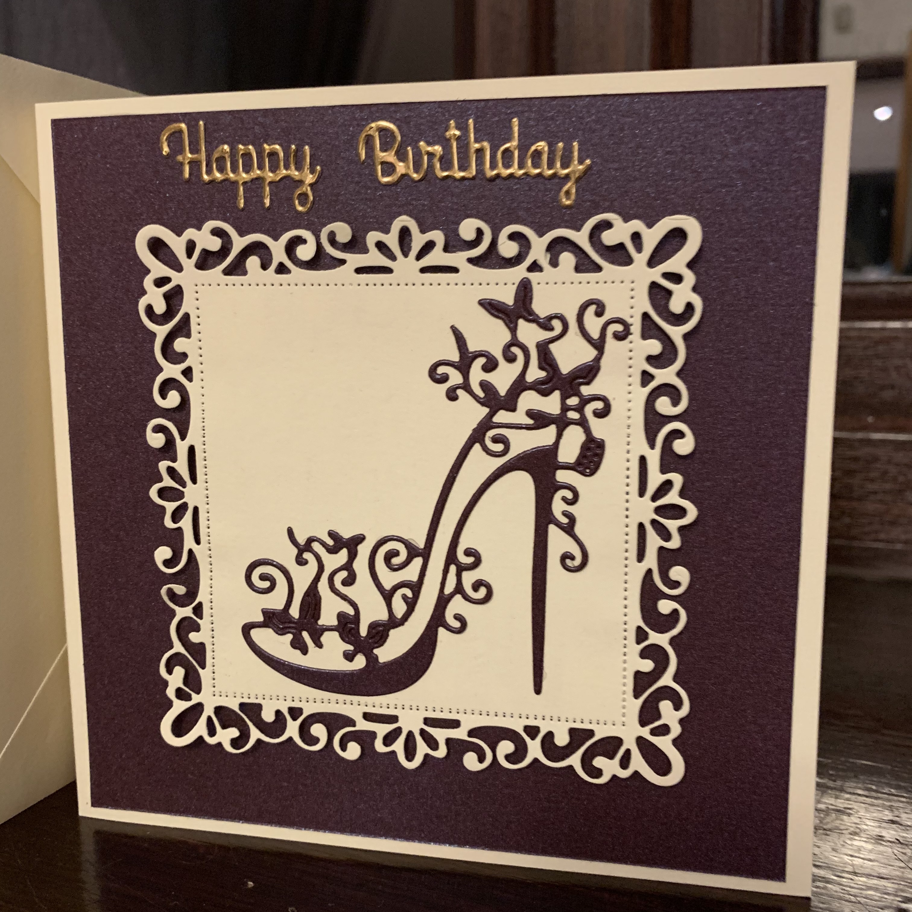 Happy Birthday Shoe 6×6