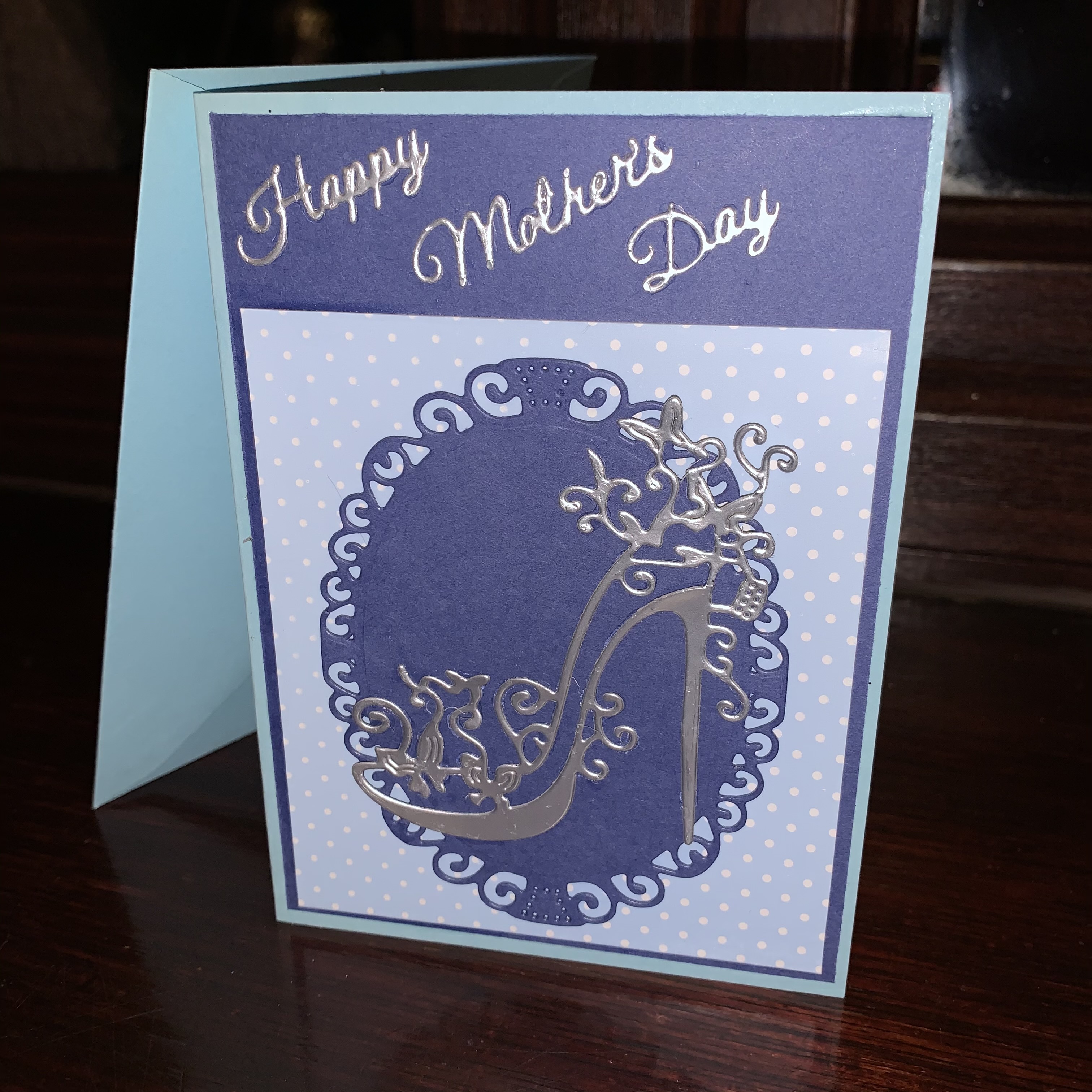 Mother’s Day Blue Shoe 6×4